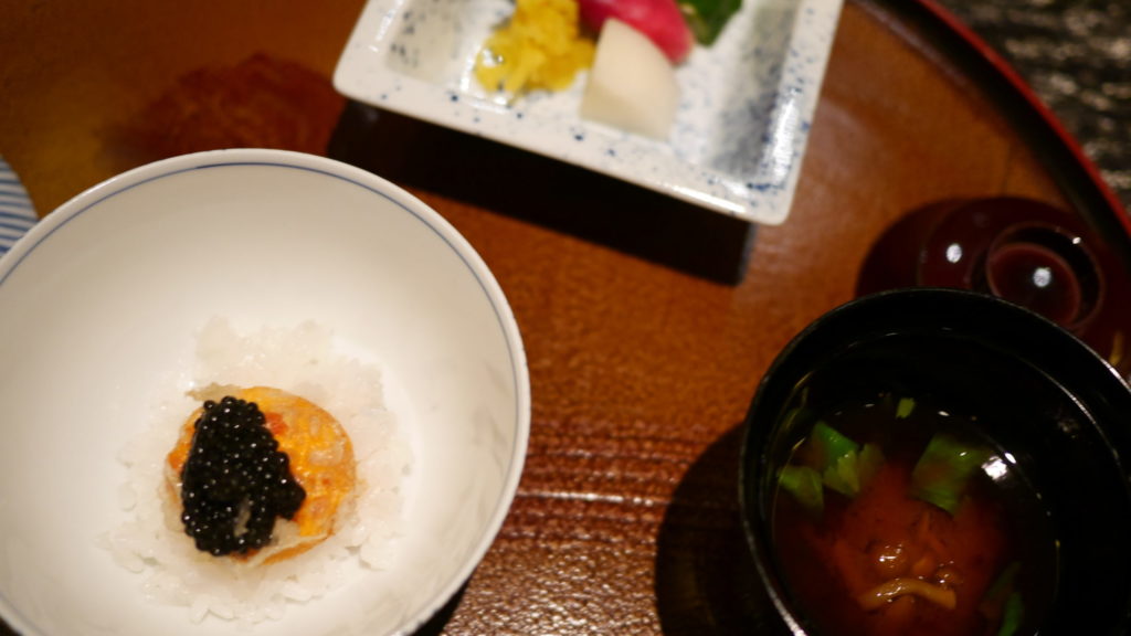 リッツカールトン京都 水暉 卵黄の天麩羅御飯